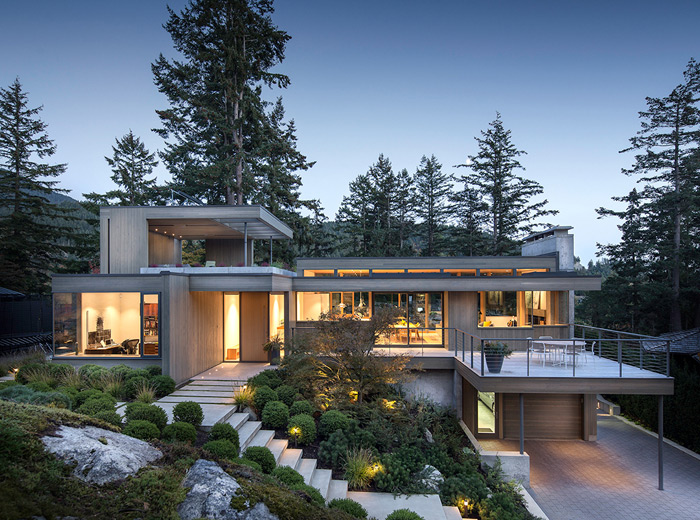 Horseshoe Bay West Vancouver modern architecture contemporary house full view