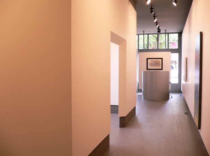 Winsor Art Gallery reception area and hallway showcasing architectural design