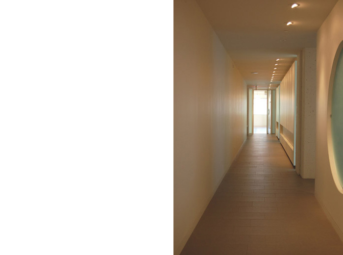 Yyoga Flow Vancouver yoga studio architecture long hallway
