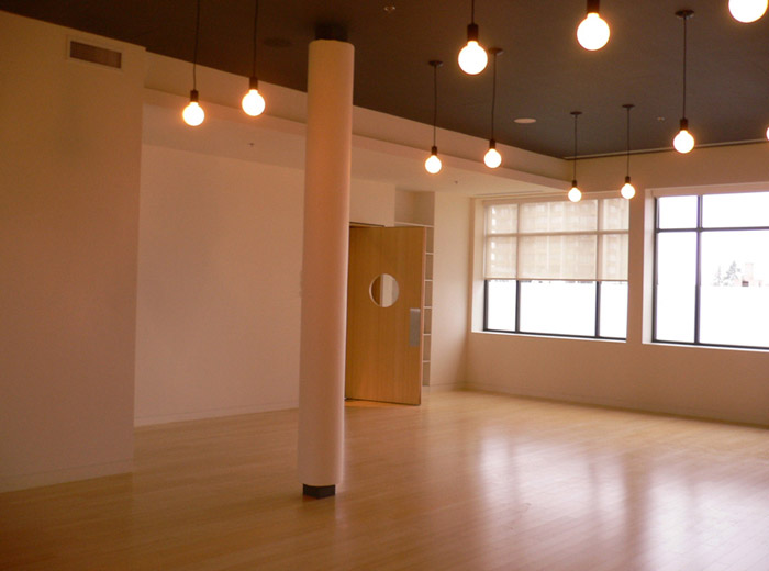 Yyoga Highgate Burnaby yoga studio contemporary architecture empty studio space